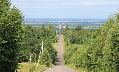 【北海道】国道334・244号線 知床斜里 天に続く道