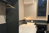 七尾自動車学校の宿泊施設「TADAIMA・シングル室内例」