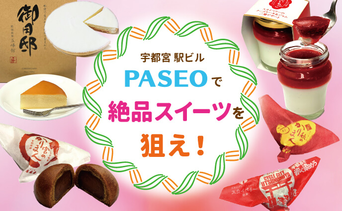 宇都宮PASEOで購入できる栃木のスイーツ