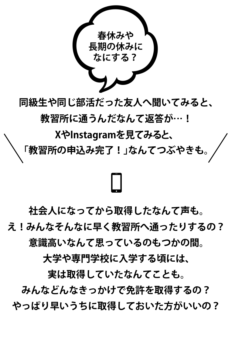 春休みや長期休みに何する？